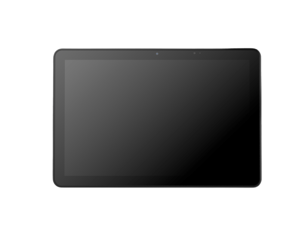 Frontansicht des Poindus M2MAX Tablets - Brillantes 10-Zoll Display, leistungsstarker Prozessor, perfekt für Produktivität und Unterhaltung.