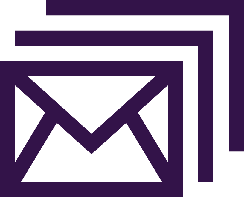 Ein Icon mit mehreren Mails